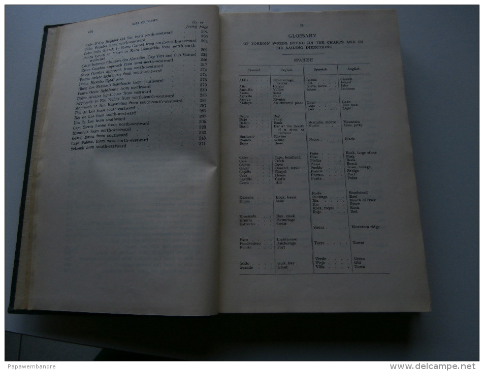 Africa pilot Vol I, II and III Hydrographic Department Admiralty (Congo, etc)