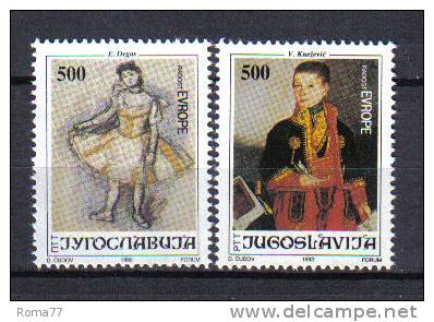 FRZ260 - YUGOSLAVIA  1992, Serie Catalogo Unificato N. 2452/2453  *** - Ongebruikt