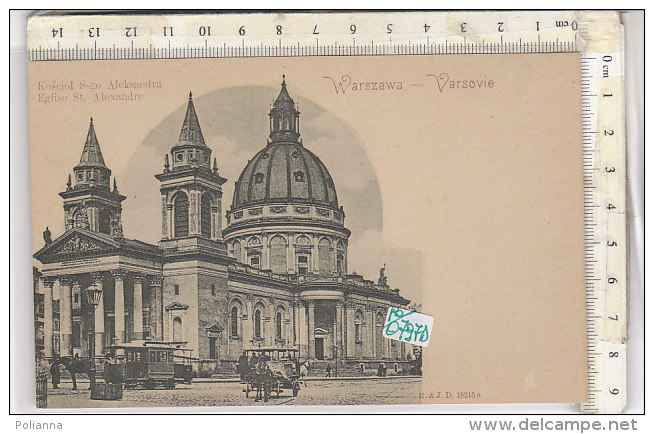 PO0797D# POLONIA - VARSAVIA - WARSZAWA - CHIESA ST.ALEXANDRE - TRAMWAY  No VG - Polonia