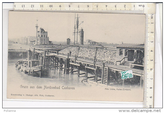 PO0873D# GERMANIA - GERMANY - NORDSEEBAD CUXHAVEN - ALTE LIEBE - HAFEN-EIRFAHRT - BARCA  No VG - Cuxhaven