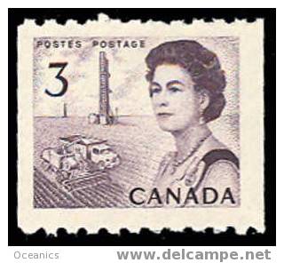 Canada (Scott No. 466 - Reine Elizabeth / Queen Elizabeth) [**] Roulette / Coil - Neufs