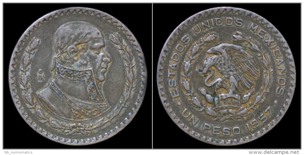 Mexico 1 Peso 1957 - Mexique