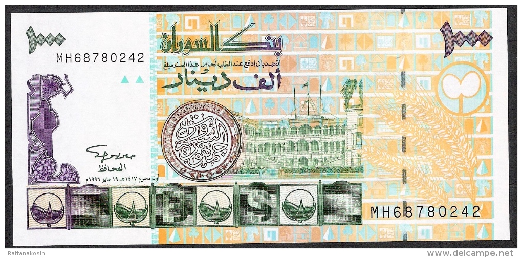 SUDAN   P59b   1000   DINARS    1996    UNC. - Soudan