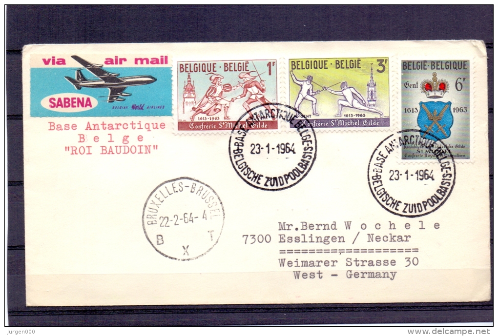 België - Koning Boudewijn Basis -  Belgische Antarctische Expeditie -  23/1/1964  (RM7967) - Antarctische Expedities