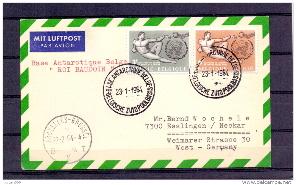 België - Koning Boudewijn Basis -  Belgische Antarctische Expeditie -  23/1/1964  (RM7968) - Antarctische Expedities
