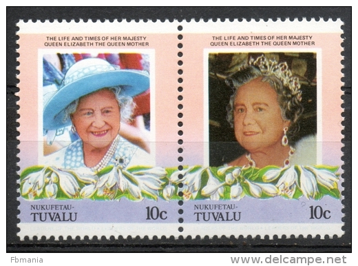 Tuvalu Nukufetau 1985 - Regina Madre Elisabetta Queen Mother Elizabeth MNH ** - Tuvalu