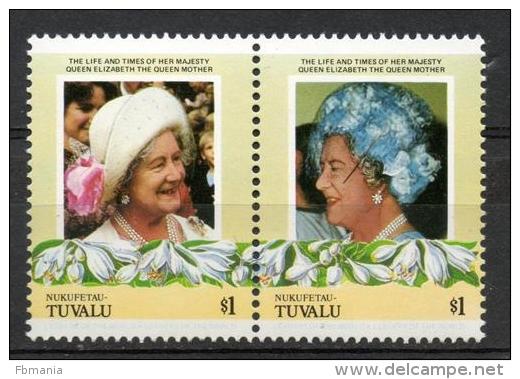 Tuvalu Nukufetau 1985 - Regina Madre Elisabetta Queen Mother Elizabeth MNH ** - Tuvalu
