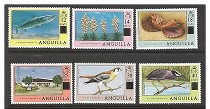 ANGUILLA SG345/50 1979 SURCHARGES MNH - Anguilla (1968-...)