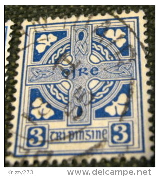 Ireland 1922 Celtic Cross 3p - Used - Used Stamps