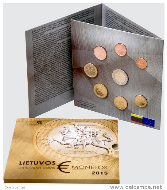 Lithuania 2015 Official Euro Coins Mint Set 8 Pcs BU - Litauen