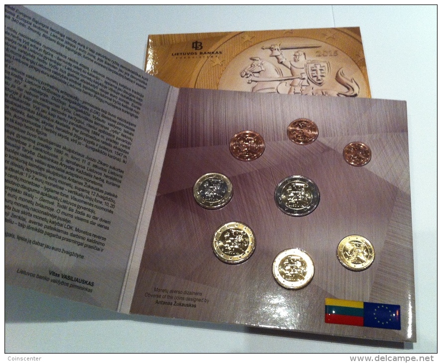 Lithuania 2015 Official Euro Coins Mint Set 8 Pcs BU - Litauen