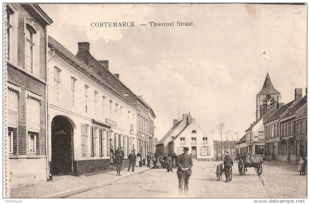 CORTEMARCK Thourout Straat Grande Guerre 14.18 Seltene Formation 7. Feldartillerie Munitions Kolonne 3.4.1915 Kortemark - Kortemark