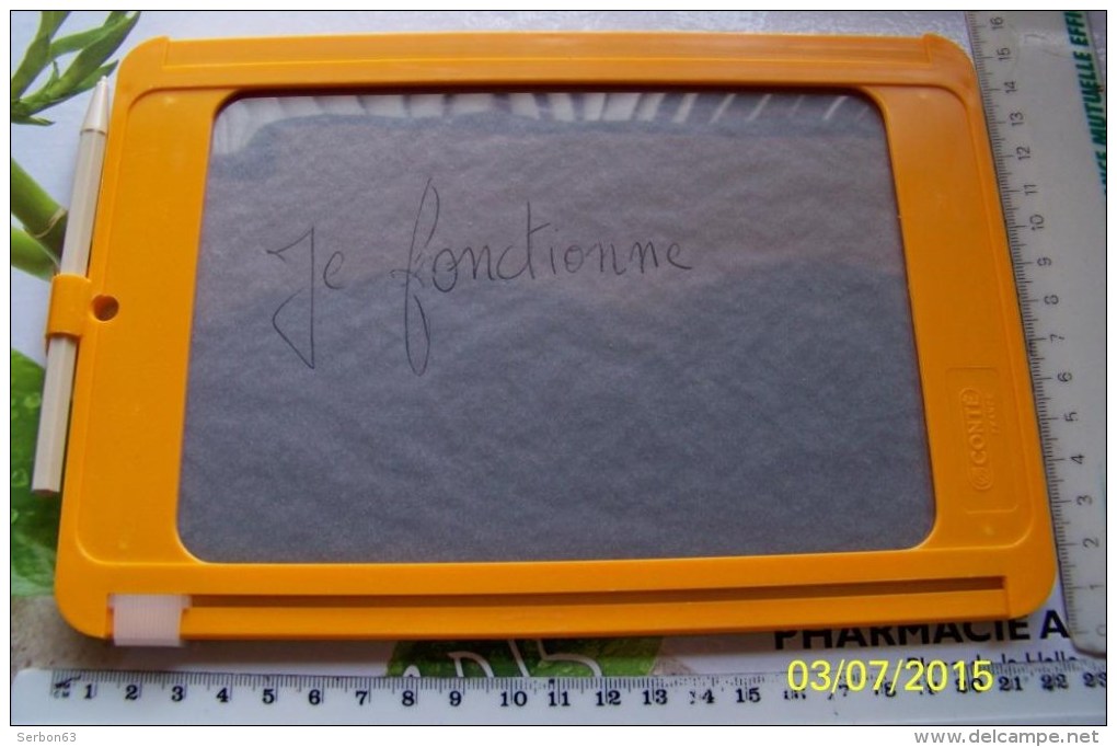 1 ARDOISE MAGIQUE NEUVE ORANGE CONTE MADE IN FRANCE REFERENCE 50 97 04 DIMENSIONS 220X150mm PAPETERIE SCOLAIRE - Supplies And Equipment