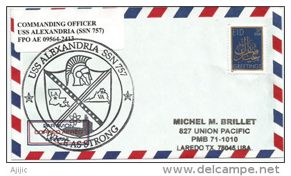 Los Angeles-class Nuclear-powered Attack Submarine USS ALEXANDRIA. Letter From Commanding Officer - Sous-marins