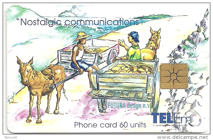 Netherlands Antilles - St. Maarten Tel-Em Nostalgic Communications, 60 Units, Used - Antilles (Netherlands)