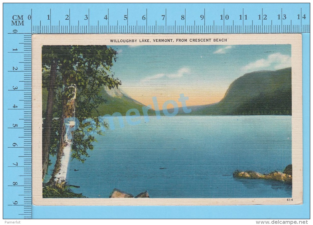 CPSM, Vermont  (used In 1944, Willoughby Lake ) Linen Postcard Recto/Verso - Autres & Non Classés