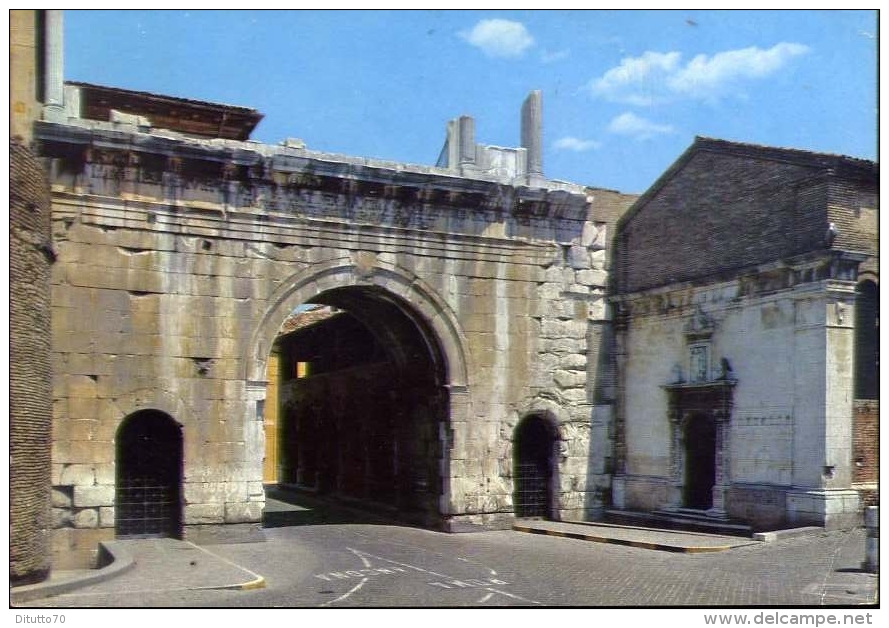 Fano - Arco Di Augusto E Chiesa Di San Michele - 26 - Formato Grande Viaggiata - Fano