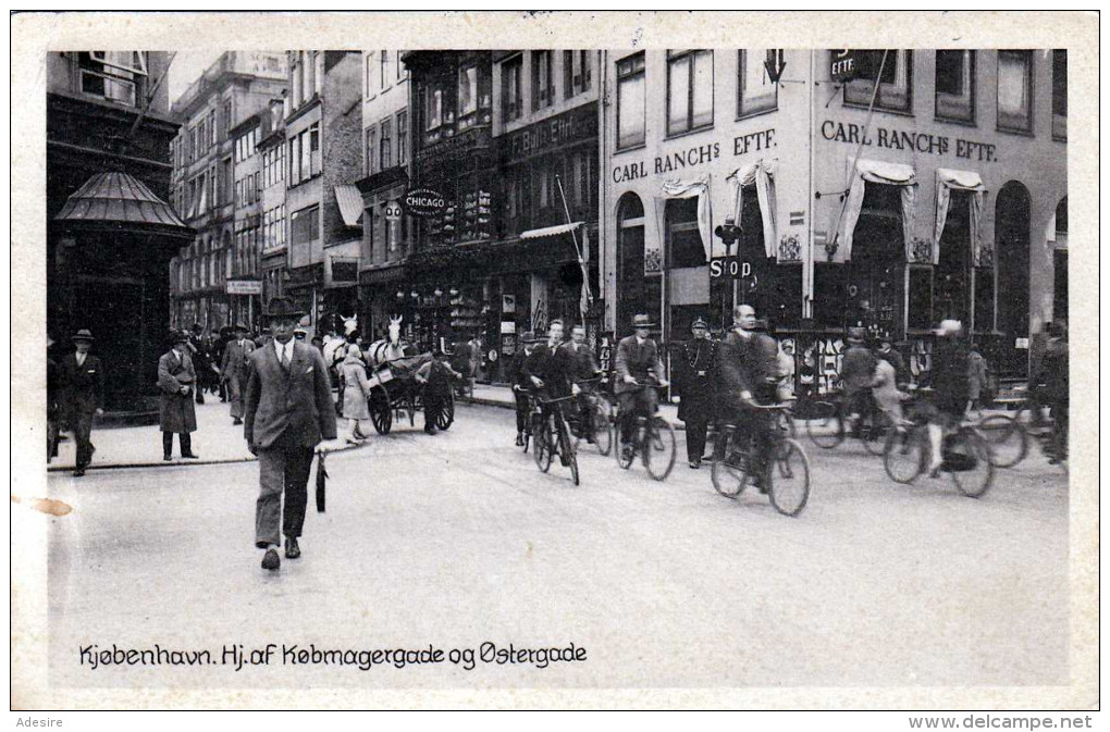 KJOBENHAVN, KJØBENHAVN, Hj.af Kobmagergade Og Ostergade, Belebte Geschäftsstrasse 1931, Sonderstempel - Dänemark