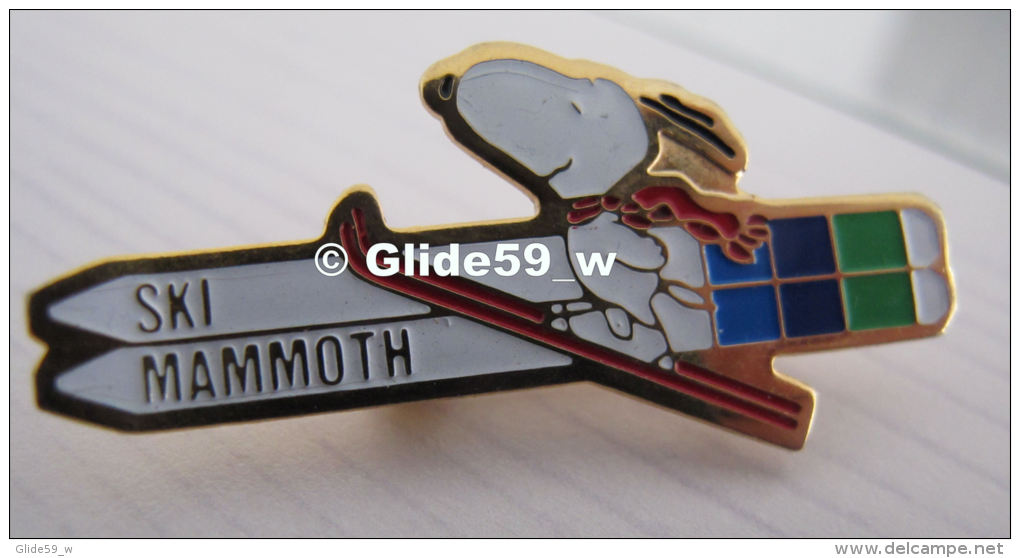 Pin's Ski Mammoth (Snoopy) - Sports D'hiver