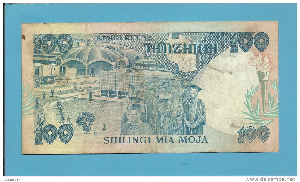 TANZANIA - 100 SHILINGI - ND ( 1985 ) - P 11 - Sign. 3 - Serie FY - Julius Nyerere / Procession - BENKI KUU YA - Tansania