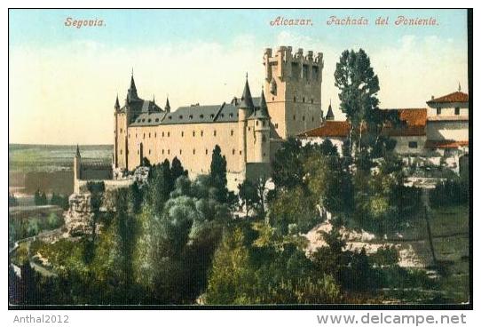 SEGOVIA Alcazar Fachada Del Poniente Um 1910 - Segovia