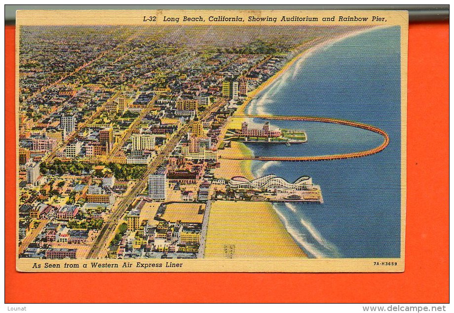 Long Beach, CALIFORNIA, Showing Auditorium And Rainbow Pier. - Long Beach