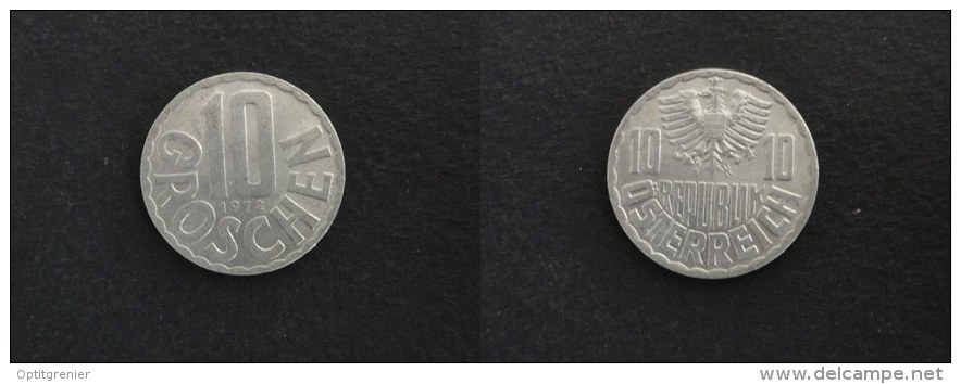 1972 - 10 GROSCHEN - AUTRICHE - AUSTRIA - Autriche