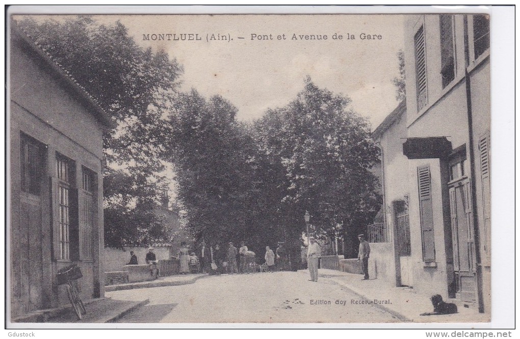 Montluel Pont Et Avenue De La Gare - Montluel