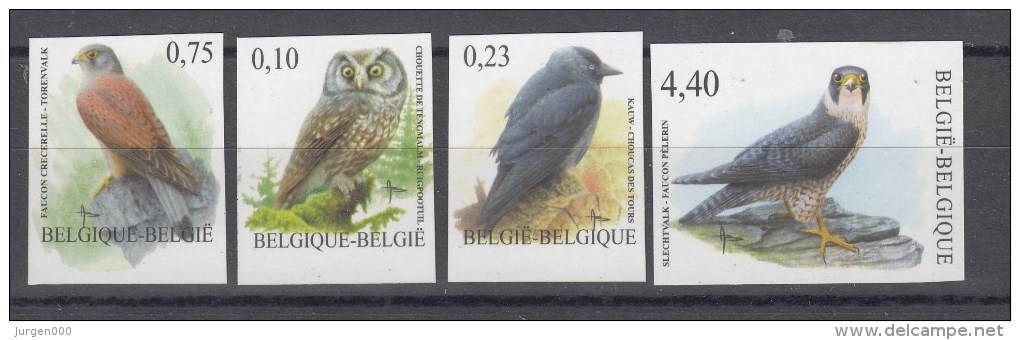 Nr 3609, 3624, 3625, 3751 **, Ongetand, Non Dentelee, Cote = 200 € (X18669) - 1985-.. Birds (Buzin)