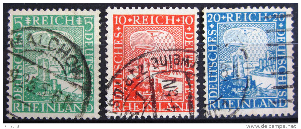 ALLEMAGNE                N° 365/367                OBLITERE - Used Stamps