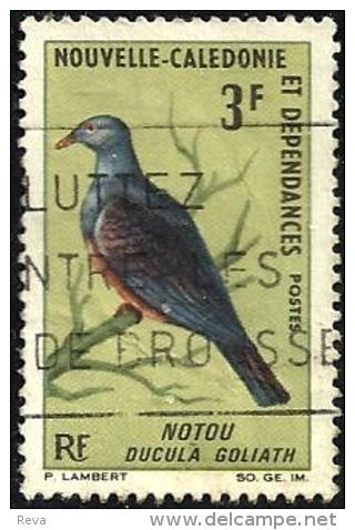 NEW CALEDONIA 3 FRANCS BIRD NOTOU NOUMEA OUT OF SET OF ? USED 1970's SG406 READ DESCRIPTION !! - Gebraucht