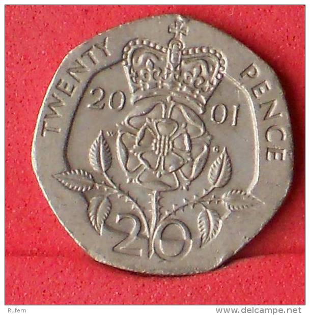 GREAT BRITAIN  20  PENCE  2001   KM# 990  -    (Nº11257) - 20 Pence