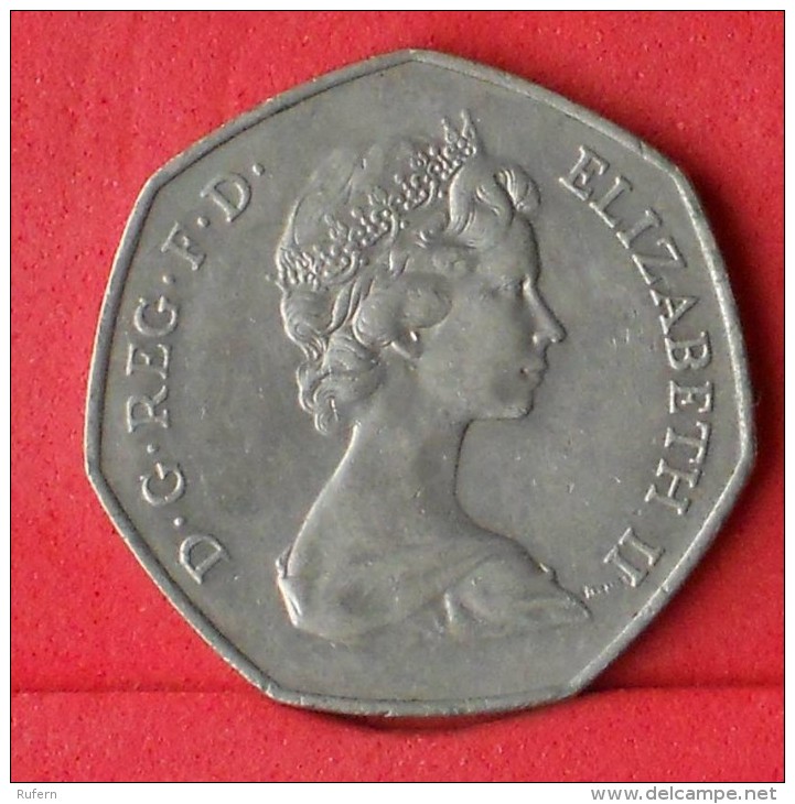 GREAT BRITAIN  50  PENCE  1973   KM# 918  -    (Nº11265) - 50 Pence