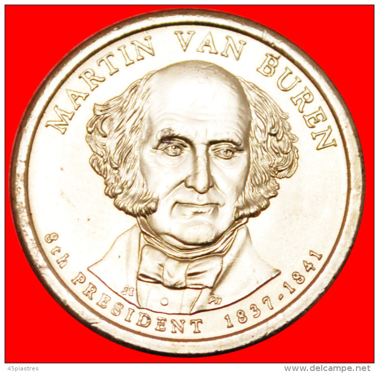 * MARTIN VAN BUREN (1837-1841)★ USA★ 1 DOLLAR 2008P★ UNC MINT LUSTRE! LOW START&#9733;NO RESERVE! - 2007-…: Presidents