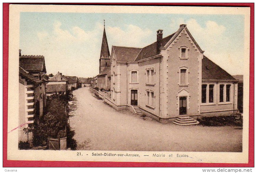 71 SAINT-DIDIER-sur-ARROUX - Mairie Et écoles - Autres & Non Classés