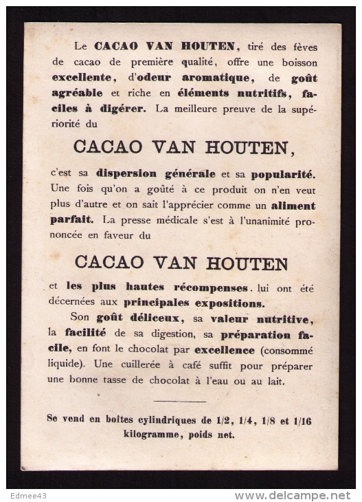 Grande Chromo-photo Cacao Van Houten, Série « Vue De Hollande », Zaandam - Van Houten