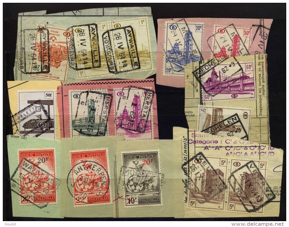 Kleines Lot Mit 9 Briefstücke Aus Den 50er Bis 60er Jahren, Insgesamt Sind 15 Colis Postaux Marken In Guter Erhaltung Au - Sonstige & Ohne Zuordnung