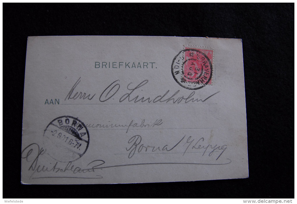 A296 NIEDERLANDE NEDERLAND NETHERLANDS 31.8.1901 => Borna Leipzig Harmoniumfabrik - Brieven En Documenten