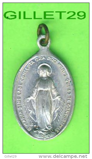 MÉDAILLE RELIGIEUSE - O MARIA SINE LABE CONCEPTA ORA PRO NOBIS QUI AD TE CONFUGIMUS -(1830) - - Religion & Esotérisme