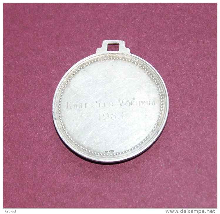 Medaglia Argento / Silver -  Kart-Club Voghera 1963 - Motoring, Car, Karting - Autorennen - F1