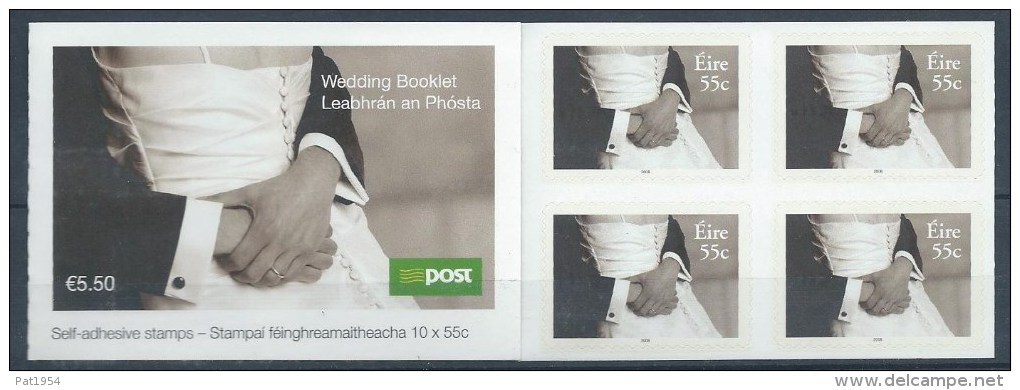 Irlande 2008 Carnet N°C1809  Neuf ** Timbres Pour Mariage - Booklets