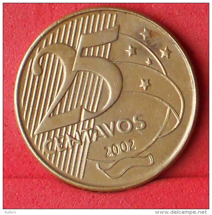 BRAZIL  25  CENTAVOS  2002   KM# 650  -    (Nº11324) - Brasile