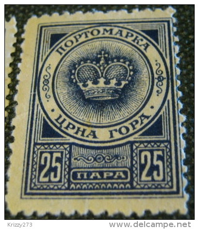 Montenegro 1921 Crown 25np - Mint - Montenegro