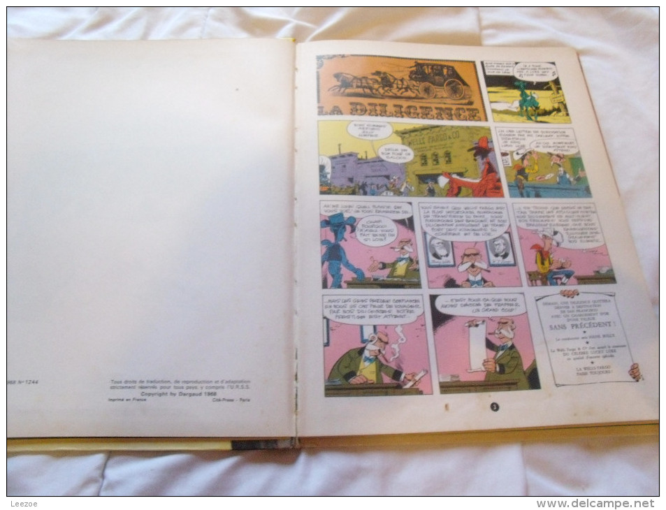 EO BD Lucky Luke La Diligence René Goscinny Et Morris  Chez Dargaud - 1968 - Lucky Luke