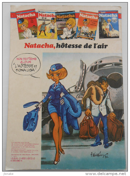 NATACHA Tome 6 EO 1978 " Le 13ème Apôtre " Par WALTHERY Et TILLIEUX - Natacha