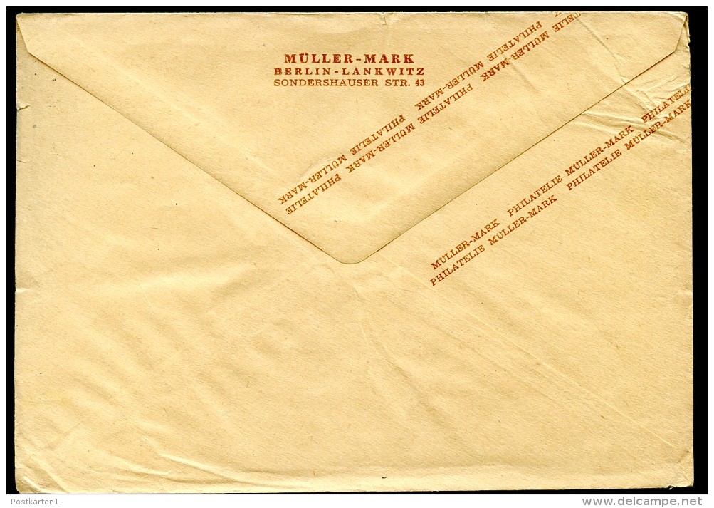 BERLIN PU1 B2/002a Privat-Umschlag MÜLLER-MARK Stpl. Berliner Festwochen 1952  NGK 20,00 € - Enveloppes Privées - Oblitérées