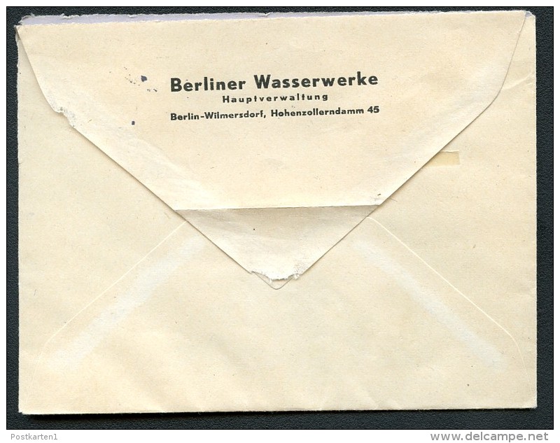 BERLIN PU4 B2/001c Privat-Umschlag WASSERWERKE Gebraucht 1953  NGK 20,00 € - Sobres Privados - Usados