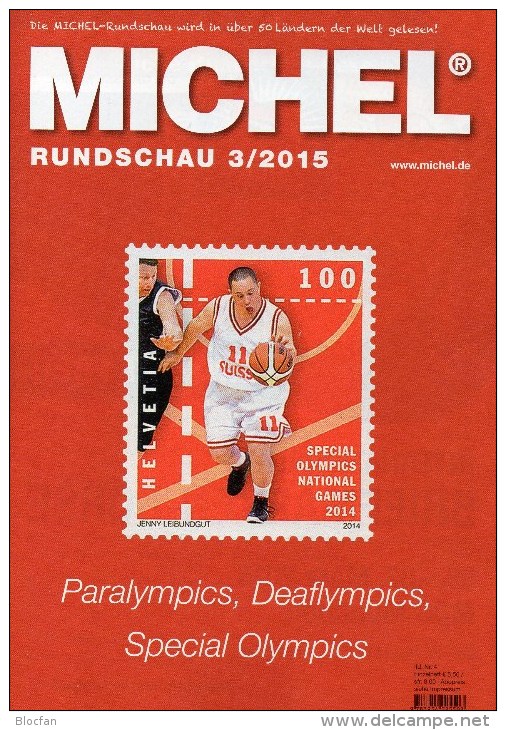 Briefmarken Rundschau MICHEL 3/2015 Neu 6€ New Stamp Of The World Catalogue And Magacine Of Germany ISBN 9 783954 025503 - Matériel