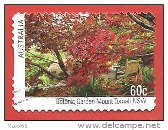 AUSTRALIA USATO - 2013 - GIARDINI BOTANICI - Botanic Garden Mount Tomah NSW - 60 C - Michel AU 3940 - AUTOADESIVO - Used Stamps