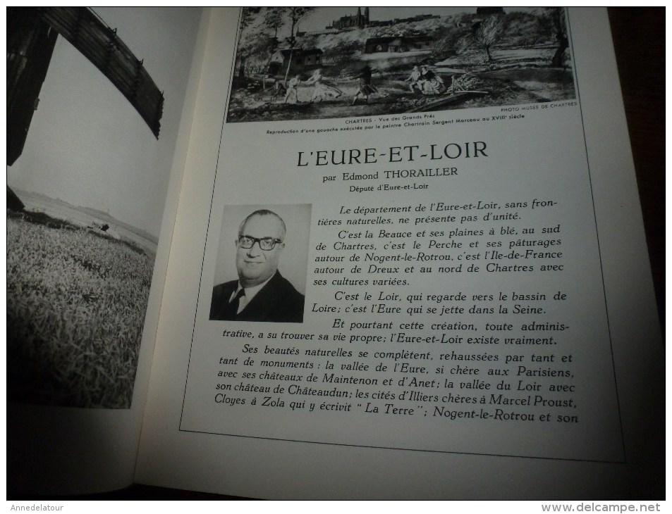 1963LA FRANCE A TABLE :  L' EURE Et LOIR  (Chartres,Dunois,Montigny-le-Gannelon,Châteaudun,Bonneval...etc - Toerisme En Regio's